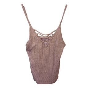American Eagle Spaghetti Strap Top Tan